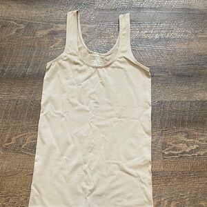 George Women's Tan Scoop Neck Tank Top